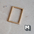 1:12 Scale Miniature Rectangular Portrait Frame, Empty, 2-1/4 inch tall, DIY Dollhouse Supply