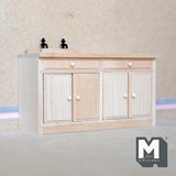Miniature Sink Cabinet 1:12 Scale Dollhouse Supplies Kitchen Cabinet Unfinished 5-1/2 inch long - H005