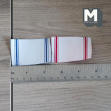 Miniature Striped Tea Towels 1:12 Scale Serviette Table Napkin Set of 2 , 2-1/4 inch long - F064