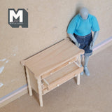 Dollhouse Supplies Chest of Drawers Unfinished 1:12 Scale Miniature 4 Drawer Cabinet 4 inch wide - I010