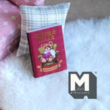 Miniature Note Book with Blank Pages Mini Diary Journal Bear Cover 1-3/8 inch tall - C038