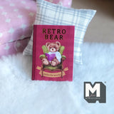 Miniature Note Book with Blank Pages Mini Diary Journal Bear Cover 1-3/8 inch tall - C038