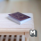 Miniature Note Book with Blank Pages Mini Diary Journal Story Book Cover 1-3/8 inch tall (red) - C038