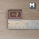 Miniature Note Book with Blank Pages Mini Diary Journal Story Book Cover 1-3/8 inch tall (red) - C038