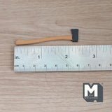 Miniature Long Axe 1:12 Scale Dollhouse Supplies Large Hatchet Farm Tool 2-1/4 inch long - F076