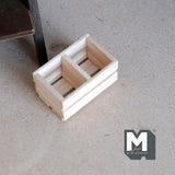 Miniature Wood Crate 1:12 Scale 6 Slate Crate Unfinished 1-13/16 inch long - E046