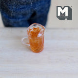 Miniature Pitcher of Iced Tea 1:12 Scale Dollhouse Supplies Beverage 13/16 inch tall  - E084