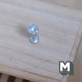 Miniature Sundae Dish 1:12 Scale Dollhouse Supplies Ice Cream Dessert Sundae Cup 9/16 inch tall (metal) - H020