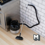 Miniature Vacuum Cleaner 1:12 Scale Dollhouse Supplies Appliance Metal Vac (silver) - D074
