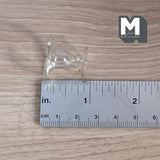 Miniature Glass Fruit Bowl 1:12 Scale Dollhouse Supplies Tall Bowl 13/16 inch tall - A020