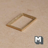 Miniature Metal Picture Frame 1:12 Scale Dollhouse Supplies Photo Frame 1-11/16 inch long (rose gold) - A086
