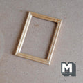 1:12 Scale Miniature Wood Picture Frame, Rectangular, 3 x 2-3/16 inch, DIY Dollhouse Supply (natural)