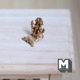 Miniature Plate Holder 1:12 Scale Dollhouse Supplies Plate Stand Picture Stand Book Holder 9/16 inch tall (gold) - C026