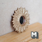 Dollhouse Supplies Sunburst Mirror 1:12 Scale Miniature Sunburst Feather Mirror 2-3/8 inch dia.  - F040