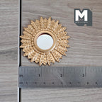 Dollhouse Supplies Sunburst Mirror 1:12 Scale Miniature Sunburst Feather Mirror 2-3/8 inch dia.  - F040