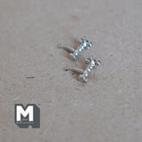 Miniature Silver Taps 1:12 Scale Dollhouse Hardware Faucet Spigot Set of 2 , 3/8 inch tall (metal) (silver) - C066