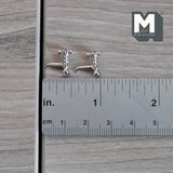 Miniature Silver Taps 1:12 Scale Dollhouse Hardware Faucet Spigot Set of 2 , 3/8 inch tall (metal) (silver) - C066