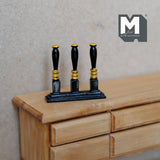 Miniature Beer Pump Handles 1:12 Scale Metal Beer Tap Columns , Draft Tower , Tap Stand , Faucet Tower 1-9/16 inch wide (black) - F063