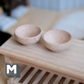 1:12 Scale Miniature Wood Bowls, Set of 2, 1-5/16 inch dia., DIY Dollhouse Supply