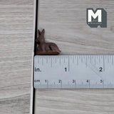 Miniature Chocolate Bunny 1:12 Scale Easter Chocolate Rabbit Dollhouse Supplies Dessert 13/16 inch long (non edible) - E019