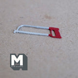 Miniature Hand Saw 1:12 Scale Dollhouse Supplies Workshop Tools Rip Saw 1-11/16 inch long (metal) - F076