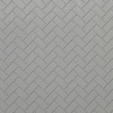 Embossed Dollhouse Wall Sheet Herringbone Metro Tiles , Subway Tiles , Underground Tiles , Beveled Edge Tiles 16" x 11-5/8"