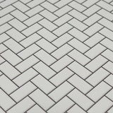 Embossed Dollhouse Wall Sheet Herringbone Metro Tiles , Subway Tiles , Underground Tiles , Beveled Edge Tiles 16" x 11-5/8" (dark grout)
