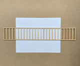 Dollhouse Supplies Wood Railing 17-1/2 inch long 1:12 Scale Simple Handrail Hand Rail - J030