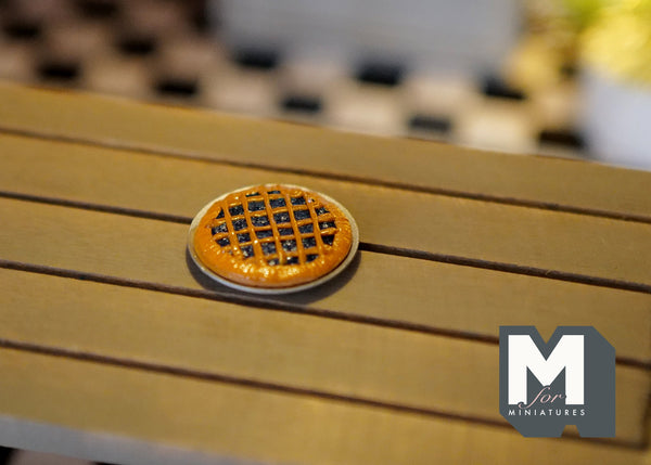 Miniature Blueberry Pie 1:12 Scale Baked Pie Fruit Cake - E018