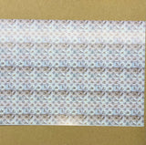 Dollhouse Supplies delft birds tile wallpaper 1:12 scale miniature square wall tile sheet 16-1/8 inch wide (paper) (blue gray)