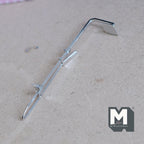 Pomme de douche miniature à l'échelle 1:12 avec long tuyau, 11,2 cm (4-7/16 pouces) de hauteur, accessoire pour maison de poupée (métal)