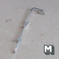 1:12 Scale Miniature Rain Shower Head with Long Pipe, 4-7/16 inch tall, DIY Dollhouse Supply (metal)