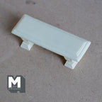 Dollhouse Supplies Fairy Garden Bench , 1:12 Miniature Garden Seat Fairy Seat Garden Chair 3-9/16 inch long (cast resin) (beige) - B086