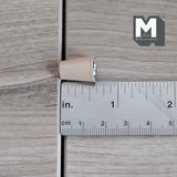 Miniature Thermal Cup 1:12 Scale Dollhouse Supplies Kitchenware Large Size Cup 5/8 inch tall (metal) (beige) - A023