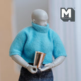 Miniature Tumbler Thermal Cup 1:12 Scale Dollhouse Supplies Kitchenware Large Size Cup 5/8 inch tall (metal) (silver) - A023