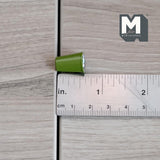 Miniature Thermal Cup 1:12 Scale Dollhouse Supplies Kitchenware Large Size Cup 5/8 inch tall (metal) (green) - A023