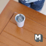 Miniature Thermal Cup 1:12 Scale Dollhouse Supplies Kitchenware Large Size Cup 5/8 inch tall (metal) (light gray) - A023