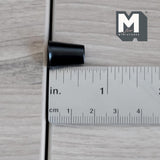 Miniature Thermal Cup 1:12 Scale Dollhouse Supplies Kitchenware Large Size Cup 5/8 inch tall (metal) (black) - A023