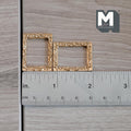Miniature Ornate Frames Set of 2 , 1:12 Scale Dollhouse Gold Picture Frames Mini Frames 1-1/8 inch tall (plastic) (rose gold) - A085