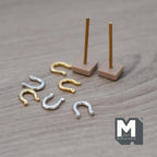 Miniature Horseshoe Game, Miniature Horse Shoe , Dollhouse Miniature Horseshoe Pitching Game , Miniature Quoits , 1:12 Scale Game - C061