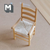 Dollhouse Supplies Ladderback Armchair Stained 1:12 Scale Miniature Chair 4-3/16 inch tall (stained) - I024