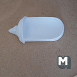 Dollhouse Supplies Wall Niche Shelf 1:12 Scale Miniature Niche in White Flat Back 3-9/16 inch tall (cast resin) - C088