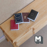 Miniature Books Set of 4 , 1:12 Scale Mini Notebooks (blank pages) - C039