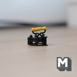 1:12 Scale Miniature Metal Iron Dollhouse Supplies Laundry Accessories Classic Style (black) - C076