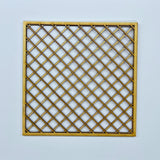 Dollhouse Supplies Garden Trellis Panel , Climbing Plant Frame , Unpainted Vertical Trellis Plant Stand 5-7/8 inch tall - I040