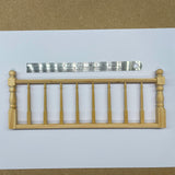 Dollhouse Supplies Railing Assembly Balustrade Porch Handrail Miniature House Patio Handrail Panel 9-5/16 Inch Long - J031