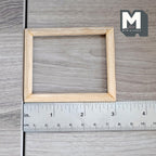 Schaal 1:12 miniatuur houten fotolijst met glas en achterplaat, klaar om te verven, 3-1/16 inch breed, DIY-poppenhuisbenodigdheden