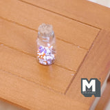 Miniature Jar of Dolly Mix 1:12 Scale Dollhouse Supplies Candy Bits Glass Jar with Cork Lid 13/16 inch tall (glass) - E010