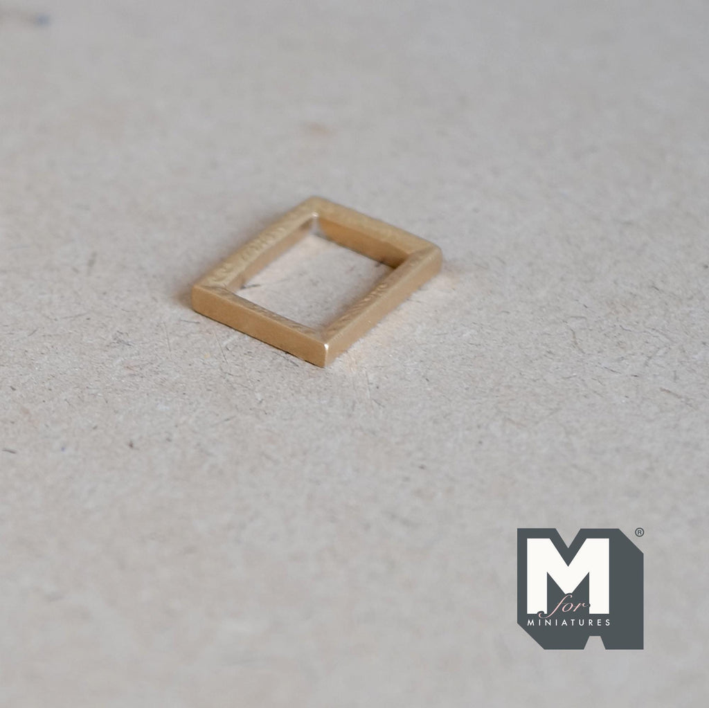 1:12 Scale Miniature Small Portrait Frame, 1 inch tall, DIY Dollhouse Supply (gold)