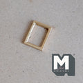 1:12 Scale Miniature Small Portrait Frame, 1 inch tall, DIY Dollhouse Supply (gold)